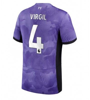 Maillot de foot Liverpool Virgil van Dijk #4 Troisième 2023-24 Manches Courte